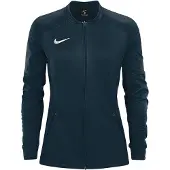 Nike Dri-fit Track Full Zip Sweatshirt Bleu L Femme