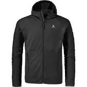 Schöffel Veste en polaire fonctionnelle 'Cascata' noir / blanc