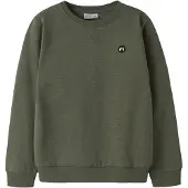 Name it Sweat 'NKMVimo' vert foncé / blanc