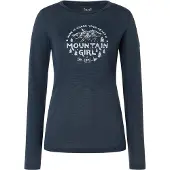 Super.natural Mountain Girl Regular Fit Long Sleeve T-shirt Bleu S Femme