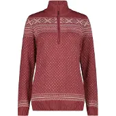 CMP 7h76505 Half Zip Sweater Rouge S Femme