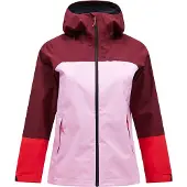Peak Performance Veste Trail Hipe Shell pour femmes, multicolore II - obscur/matin/rouge vif