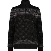 CMP 7h86505 Half Zip Sweater Noir 2XL Femme