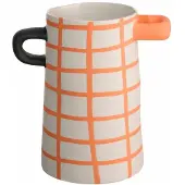 Asa selection rayu Vase, orange kariert Ø 11 cm, 84822130