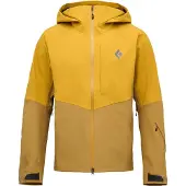 Black Diamond - Veste de ski de randonnée imperméable et respirante - M Recon Stretch Shell Amber Flax pour Homme en Nylon - Taille XL - Jaune