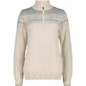 CMP 7h76506 Half Zip Sweater Beige S Femme