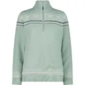 CMP 7h86505 Half Zip Sweater Vert S Femme