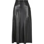 Urban Classics Synthetic Leather Midi Skirt Noir S Femme