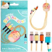 Squishmallows 3in1 charging cable (1.2M) Leonard