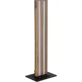 Globo Lampe de table Hayden noir avec bois