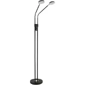 Globo Lampe de lecture double Silvio Noir