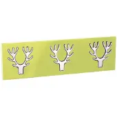 Bhp Portemanteau mural Hirsch 3 pièces vert-chrome