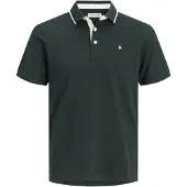 Jack & Jones Epaulos Short Sleeve Polo Vert M Homme