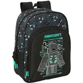 Safta Sac à dos Minecraft Screen 10 l noir Enfants Noir Taille unique