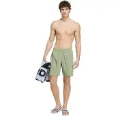 Adidas Boardshorts 'Ess' kaki / blanc