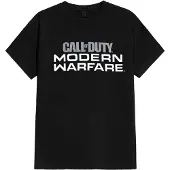 Hommes, T-shirt, T-shirt Call of Duty Modern Warfare "Logo" Black, Noir, (S)