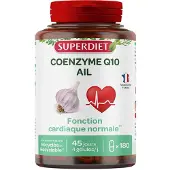 SuperDiet Coenzyme Q10 + Ail - 180 gélules - 10% avec le code: 926CE 180 pc(s) Capsule(S)