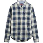 Superdry Chemise marine / bleu-gris / noir / blanc cassé