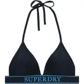 Superdry pour femme. W3010464A Bikini triangle Logo marine (XS), Beachwear, Polister recyclé