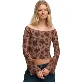 Superdry Haut marron / moka