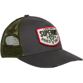 Superdry Casquette graphite / vert foncé / rouge / blanc naturel