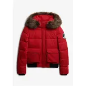 Superdry pour femme. W5012135A Blouson bomber Everest Ella rouge (XS), Polyester, De plein air