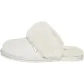 Superdry Femme Suède Chaussons Mules, Gris Clair, Pointure: 3-4