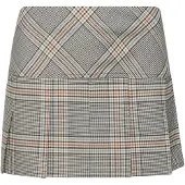 Superdry pour femme. W7210267A Jupe pliss (M), Casuel, Gris, Polyester