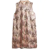 Superdry A-line Sl Sequin Sleeveless Short Dress Rose L Femme