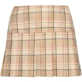 Superdry Vintage Check Skirt Beige S Femme