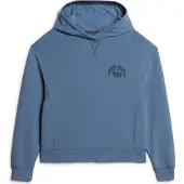 Superdry Femme Sweat à Capuche Athletic Essentials Bleu Taille: 44
