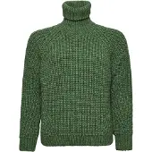 Superdry pour femme. W6110397A Pull vert « Slouchy Stitch Roll » (L), Casuel, Acrylique, Manche longue