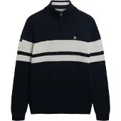 Superdry Pull-over bleu nuit / blanc cassé