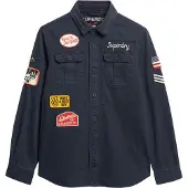 Superdry Scou Long Sleeve Shirt Bleu L Femme
