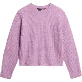 Superdry pour femme. W6110579A Pull brossé rose (XL), Casuel, Acrylique