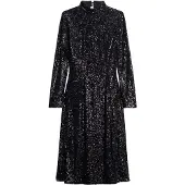 Superdry Long Sleeves Backless Sparkly Midi Dress Multicolore S Femme