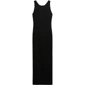 Superdry Lbd Cut-out Back Sleeveless Long Dress Noir S Femme