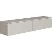 Selsey Bemmi - Panneau de suspension TV, gris, 150 cm