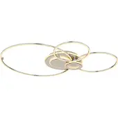 Globo Lighting, plafonnier BELTRAN, dimensions 103,50 x 65 x 8,50 cm, couleur argent