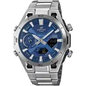 Edifice Ecb-2300 47.6mm 10atm Quartz Analog-digital Watch Argenté Homme