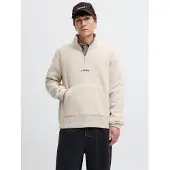 Jack & Jones Soho Half Zip Sweatshirt Beige L Homme