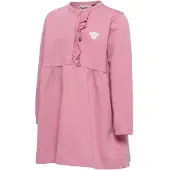 Hummel Mini Reg Placket Long Sleeve Dress Rose 80 cm Fille