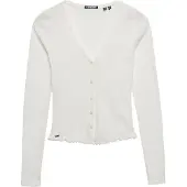 Superdry Cardigan 'Athletic Essential Pointelle' blanc cassé