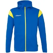Uhlsport Squad 27 Veste à capuche Homme - Bleu Azur / Lime