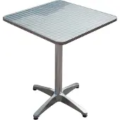 Garden Pleasure Table/table haute BISTRO, carrée, piétement aluminium