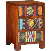 vidaXL Table de chevet 40x40x60 cm bois d'acacia massif