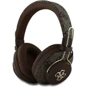 GUESS Pu 4g Metal Logo Enc Wireless Headphones Marron