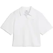 Puma Class Relaxed Polo Short Sleeve Polo Blanc M Femme