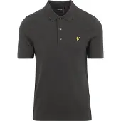 Lyle & Scott Plain Polo à manches courtes Gris L Homme Gris L