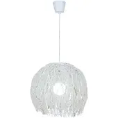 Näve 7014623 Suspension en osier "Struwel" ; Couleur : blanc